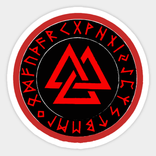 Vikings Norse Symbol Valknut Sticker